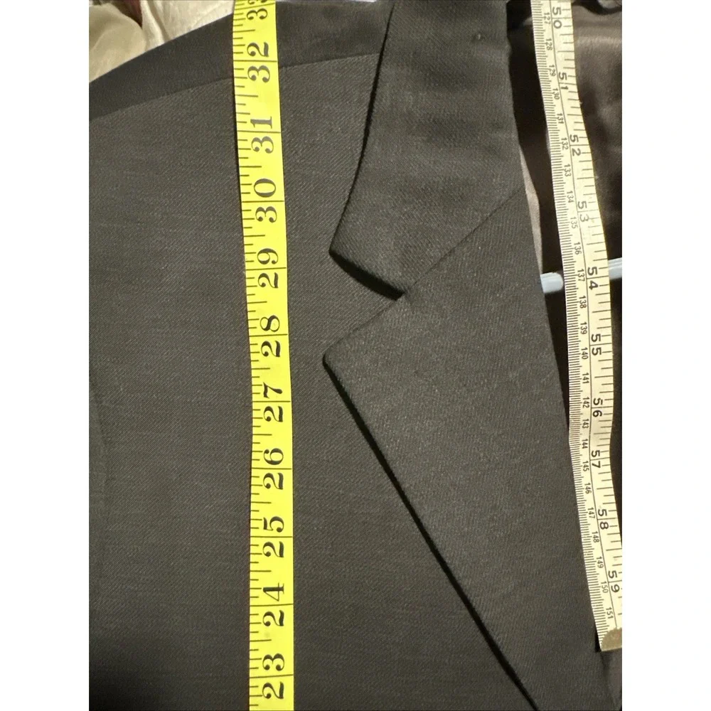 John W Nordstrom Men's Suit Jacket 44R38 Canada Gray Wool Blazer Dark Gray‎